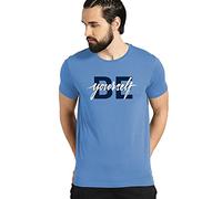 ADRO Camisetas estampadas Be Yourself para hombre, Azul cielo, XX-Large