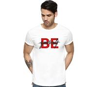 ADRO Camisetas estampadas Be Yourself para hombre, Blanco, XX-Large