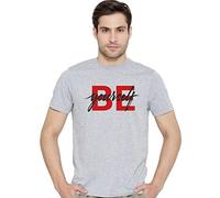 ADRO Camisetas estampadas Be Yourself para hombre, Gris, XX-Large