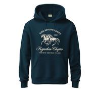 ADRO Ride Beyond Limits Rajasthan Chapter - Sudadera con capucha para hombre | 320 g/m² algodón y forro polar de poliéster | tacto suave, impresión gráfica respetuosa con la piel, sudadera cálida
