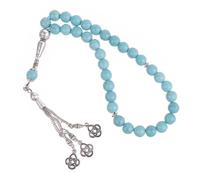 Adrosstoller 33 pulseras de cuentas musulmanas con cuentas de oración, pulsera de rosario turquesa, accesorio de adoración, rosario religioso, pulseras de cuentas para regalo, As described, No es una