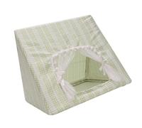 Adrosstoller Cavia Porcellus Hideaway - Casa de campaña con cortina para mascotas pequeñas, con estampado de flores para jaula, hámsteres, tienda de campaña