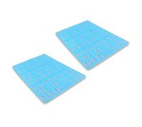 Adrosstoller Práctico tapete protector de suelo para jaula de animales pequeños, a prueba de arañazos, almohadilla protectora para patas de hámster y conejos, 2 unidades
