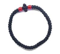 Adrosstoller Pulsera de cuerda de oración griega ortodoxa tejida a mano, regalo religioso, normal, sin piedras preciosas