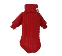 Adrosstoller Suéter de invierno para perro, agradable a la piel, cuello alto, suéter de Navidad, resistente al viento, ropa de moda para mascotas, perros y gatos
