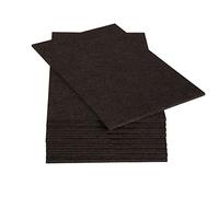 Adsamm® - 10 placas de fieltro autoadhesivas, 200 x 300 mm, color marrón, rectangular, 5,5 mm de grosor, corte de fieltro en calidad prémium