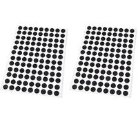 Adsamm® / 108 x Almohadillas de Fieltro/Ø 10 mm/Negro/Redondo/Protectores de Suelo para Patas de Mueble/Auto-Adhesivos/con Grosor de 1,5 mm de la máxima Calidad (Paquete de 2)