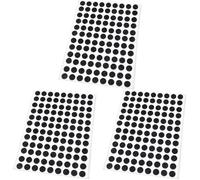 Adsamm® / 108 x Almohadillas de Fieltro/Ø 10 mm/Negro/Redondo/Protectores de Suelo para Patas de Mueble/Auto-Adhesivos/con Grosor de 1,5 mm de la máxima Calidad (Paquete de 3)