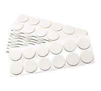 Adsamm® / 120 x deslizantes de Fieltro autoadhesivos/Blanco/ø 34 mm/Redondo/Deslizantes de Fieltro para Muebles de 3,5 mm de Grosor/Deslizantes para Muebles y Suelos