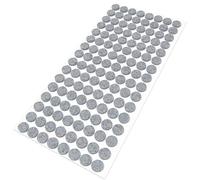 Adsamm® / 128 x deslizantes de Fieltro autoadhesivos/Gris/ø 12 mm/Redondo/Deslizantes de Fieltro para Muebles de 3,5 mm de Grosor/Deslizantes para Muebles y Suelos