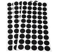 Adsamm® / 150 x Almohadillas de Fieltro/Ø 20 mm/Negro/Redondo/Protectores de Suelo para Patas de Mueble/Auto-Adhesivos/con Grosor de 1,5 mm de la máxima Calidad