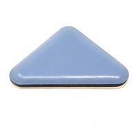 Adsamm® / 16 deslizadores autoadhesivos de PTFE para muebles, gris y azul, 35 x 35 x 45 mm, triangulares, 5 mm de grosor