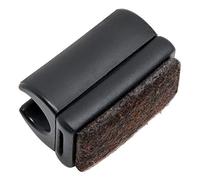 Adsamm® 16 x almohadillas de fieltro para tubos redondos, color negro, diámetro de 10 - 11 mm, redondas, con superficie de fieltro intercambiable para sillas cantilever en calidad premium.