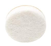 Adsamm® / 16 x Deslizadores de Fieltro autoadhesivos/Blanco/ø 30 mm/Redondo/Patines de Fieltro para Muebles de 5,5 mm de Grosor