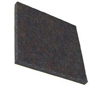 Adsamm® / 16 x Deslizadores de Fieltro autoadhesivos/Marrón / 80x80 mm/Cuadrado/Patines de Fieltro para Muebles de 5,5 mm de Grosor
