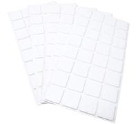 Adsamm® / 160 x deslizantes de Fieltro autoadhesivos/Blanco / 25x25 mm/Cuadrado/Deslizantes de Fieltro para Muebles de 3,5 mm de Grosor/Deslizantes para Muebles y Suelos