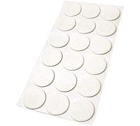 Adsamm® / 18 x deslizantes de Fieltro autoadhesivos/Blanco/ø 36 mm/Redondo/Deslizantes de Fieltro para Muebles de 3,5 mm de Grosor/Deslizantes para Muebles y Suelos