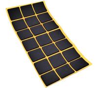 Adsamm® / 21 x Almohadillas Antideslizantes Autoadhesivas de Caucho Celular EPDM / 30x30 mm/Negro/Cuadrado/Deslizantes Antideslizantes de 2,5 mm de Espesor