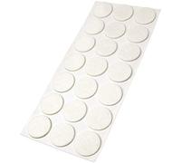 Adsamm® / 21 x deslizantes de Fieltro autoadhesivos/Blanco/ø 30 mm/Redondo/Deslizantes de Fieltro para Muebles de 3,5 mm de Grosor/Deslizantes para Muebles y Suelos