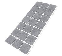 Adsamm® / 21 x deslizantes de Fieltro autoadhesivos/Gris / 30x30 mm/Cuadrado/Deslizantes de Fieltro para Muebles de 3,5 mm de Grosor/Deslizantes para Muebles y Suelos