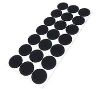 Adsamm® / 21 x deslizantes de Fieltro autoadhesivos/Negro/ø 30 mm/Redondo/Deslizantes de Fieltro para Muebles de 3,5 mm de Grosor/Deslizantes para Muebles y Suelos