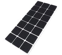 Adsamm® / 21 x deslizantes de Fieltro autoadhesivos/Negro / 30x30 mm/Cuadrado/Deslizantes de Fieltro para Muebles de 3,5 mm de Grosor/Deslizantes para Muebles y Suelos