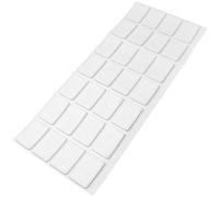 Adsamm® / 28 x deslizantes de Fieltro autoadhesivos/Blanco / 20x30 mm/Rectangular/Deslizantes de Fieltro para Muebles de 3,5 mm de Grosor/Deslizantes para Muebles y Suelos