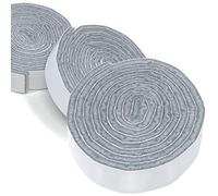 Adsamm® / 3 x cintas adesivas de fieltro para cortar / 19x1000 mm / gris / rectangulares / para cortar rectángulos de variable longitud / protectores de suelo para patas de mueble / grosor de 3,5 mm de la máxima calidad