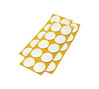 Adsamm® / 30 x Almohadillas Antideslizantes Autoadhesivas de Caucho Celular EPDM/ø 45 mm/Blanco/Redondo/Deslizantes Antideslizantes de 2,5 mm de Espesor