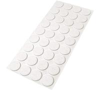 Adsamm® / 36 x deslizantes de Fieltro autoadhesivos/Blanco/ø 24 mm/Redondo/Deslizantes de Fieltro para Muebles de 3,5 mm de Grosor/Deslizantes para Muebles y Suelos