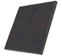 Adsamm® / 4 x Deslizadores de Fieltro autoadhesivos/Marrón / 100x100 mm/Cuadrado/Patines de Fieltro para Muebles de 5,5 mm de Grosor