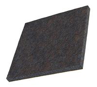 Adsamm® / 4 x Deslizadores de Fieltro autoadhesivos/Marrón / 90x90 mm/Cuadrado/Patines de Fieltro para Muebles de 5,5 mm de Grosor