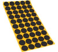 Adsamm® / 50 x Almohadillas Antideslizantes Autoadhesivas de Caucho Celular EPDM/ø 20 mm/Negro/Redondo/Deslizantes Antideslizantes de 2,5 mm de Espesor