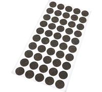 Adsamm® / 50 x Almohadillas de Fieltro/Ø 16 mm/marrón/Redondo/Protectores de Suelo para Patas de Mueble/Auto-Adhesivos/con Grosor de 1,5 mm de la máxima Calidad