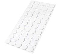 Adsamm® / 50 x deslizantes de Fieltro autoadhesivos/Blanco/ø 16 mm/Redondo/Deslizantes de Fieltro para Muebles de 3,5 mm de Grosor/Deslizantes para Muebles y Suelos