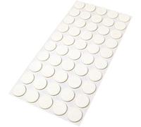 Adsamm® / 50 x deslizantes de Fieltro autoadhesivos/Blanco/ø 22 mm/Redondo/Deslizantes de Fieltro para Muebles de 3,5 mm de Grosor/Deslizantes para Muebles y Suelos