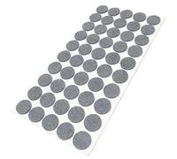 Adsamm® / 50 x deslizantes de Fieltro autoadhesivos/Gris/ø 22 mm/Redondo/Deslizantes de Fieltro para Muebles de 3,5 mm de Grosor/Deslizantes para Muebles y Suelos