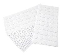 Adsamm® / 500 x Almohadillas de Fieltro/Ø 20 mm/Blanco/Redondo/Protectores de Suelo para Patas de Mueble/Auto-Adhesivos/con Grosor de 1,5 mm de la máxima Calidad