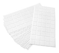 Adsamm® / 500 x Almohadillas de Fieltro / 20x20 mm/Blanco/Redondo/Protectores de Suelo para Patas de Mueble/Auto-Adhesivos/con Grosor de 1,5 mm de la máxima Calidad