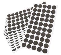 Adsamm® / 500 x almohadillas de fieltro / 20x20 mm / marrón / redondo / Protectores de suelo para patas de mueble / auto-adhesivos / con grosor de 1,5 mm de la máxima calidad