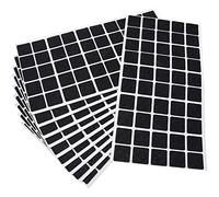 Adsamm® / 500 x Almohadillas de Fieltro / 20x20 mm/Negro/Redondo/Protectores de Suelo para Patas de Mueble/Auto-Adhesivos/con Grosor de 1,5 mm de la máxima Calidad