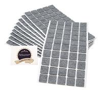 Adsamm® / 500 x deslizantes de Fieltro autoadhesivos/Gris / 20x20 mm/Cuadrado/Deslizantes de Fieltro para Muebles de 3,5 mm de Grosor/Deslizantes para Muebles y Suelos