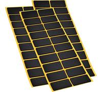 Adsamm® / 60 x Almohadillas Antideslizantes Autoadhesivas de Caucho Celular EPDM / 20x40 mm/Negro/Rectangular/Deslizantes Antideslizantes de 2,5 mm de Espesor