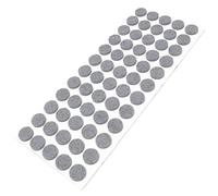 Adsamm® / 60 x deslizantes de Fieltro autoadhesivos/Gris/ø 14 mm/Redondo/Deslizantes de Fieltro para Muebles de 3,5 mm de Grosor/Deslizantes para Muebles y Suelos