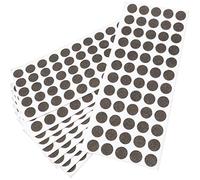 Adsamm® / 600 x Almohadillas de Fieltro/Ø 14 mm/marrón/Redondo/Protectores de Suelo para Patas de Mueble/Auto-Adhesivos/con Grosor de 1,5 mm de la máxima Calidad