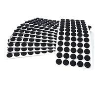 Adsamm® / 600 x deslizantes de Fieltro autoadhesivos/Negro/ø 14 mm/Redondo/Deslizantes de Fieltro para Muebles de 3,5 mm de Grosor/Deslizantes para Muebles y Suelos