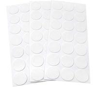 Adsamm® / 63 x almohadillas de fieltro / Ø 30 mm / blanco / redondo / Protectores de suelo para patas de mueble / auto-adhesivos / con grosor de 1,5 mm de la máxima calidad
