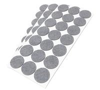Adsamm® / 63 x deslizantes de Fieltro autoadhesivos/Gris/ø 30 mm/Redondo/Deslizantes de Fieltro para Muebles de 3,5 mm de Grosor/Deslizantes para Muebles y Suelos