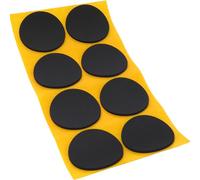 Adsamm® / 8 x Almohadillas Antideslizantes Autoadhesivas de Caucho Celular EPDM/ø 50 mm/Negro/Redondo/Deslizantes Antideslizantes de 2,5 mm de Espesor