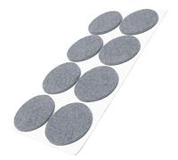 Adsamm® / 8 x deslizantes de Fieltro autoadhesivos/Gris/ø 50 mm/Redondo/Deslizantes de Fieltro para Muebles de 3,5 mm de Grosor/Deslizantes para Muebles y Suelos
